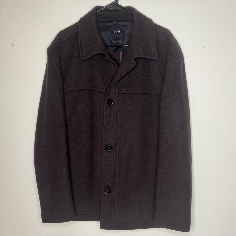 Hugo Boss Black Label 'Chester' Wool & Cashmere Coat Size 40R msrp $345